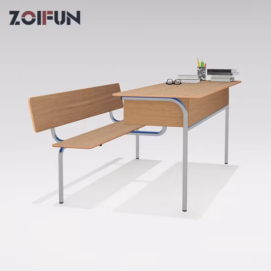 Silla moderna, escritorio, aula de estudiante de educación primaria, mobiliario escolar de metal medio